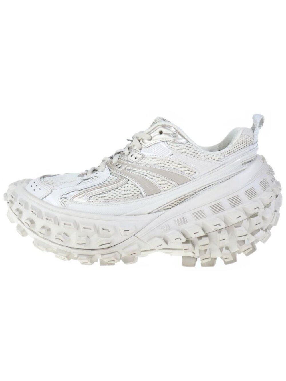 Balenciaga Defender Bouncer Sneaker Chunky Sole Low Top Sneakers White
